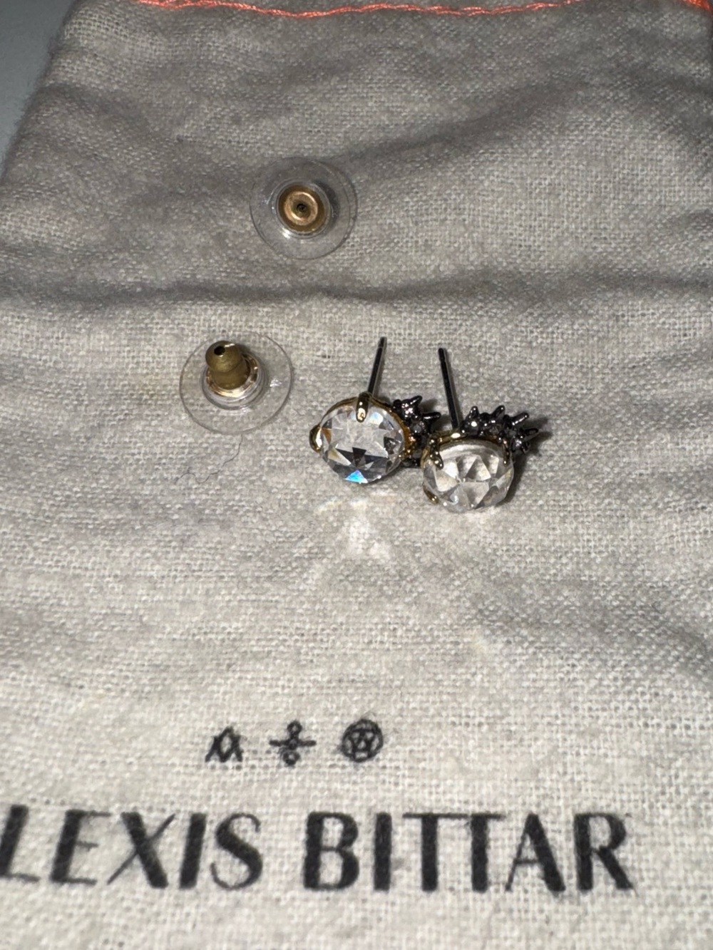 ALEXIS BITTAR ELEMENTS CRYSTAL SPIKE STUD EARRINGS